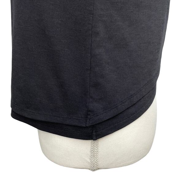 ATHLETA Essence Double Layer Tank Top Size S Athleisure Yoga Minimalist Black - Picture 9 of 12
